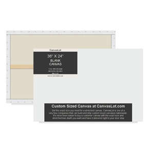 canvas blank canvaslot 36x24 select custom