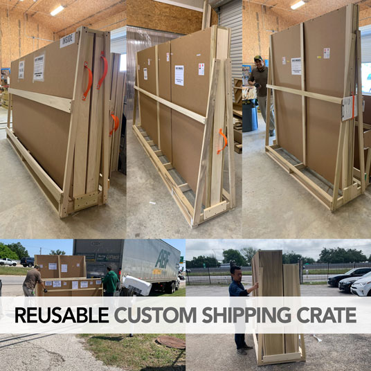 Large Custom Art Shipping Box