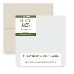 76 x 76 Blank Canvas - 76x76 Stretched Canvas