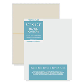 82 x 104 Blank Canvas - 82x104 Stretched Canvas