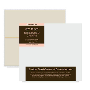 87 x 80 Stretched Canvas - 87x80 Canvas
